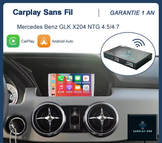 Boitier Sans fil CARPLAY AndroidAuto pour Classe GLK X204 2013 - 2015 NTG 4.5 / 4.7