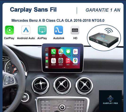 BOITIER CARPLAY MERCEDES Classe A, Classe B, CLA, GLA, NTG 5.0 2016-2018